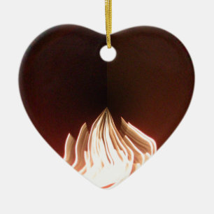 Beautiful Abstract Flame Art Print Ceramic Ornament