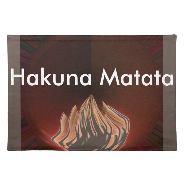 Beautiful Abstract Flame Art Print Cloth Placemat (Front)