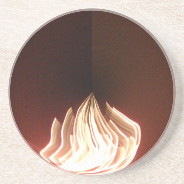 Beautiful Abstract Flame Art Print Drink Coaster (Front)