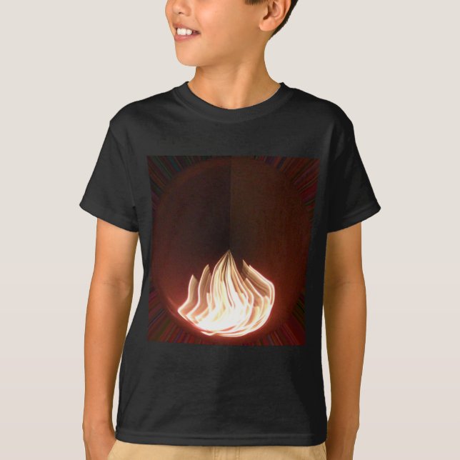 Beautiful Abstract Flame Art Print T-Shirt (Front)