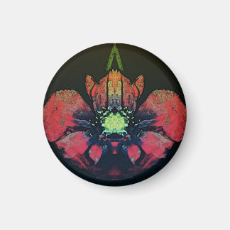 Beautiful abstract floral magnet