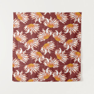Beautiful  abstract flower pattern art  tapestry