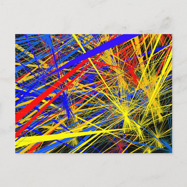 Beautiful Abstract Geometric Pattern Poster Card  (Front)