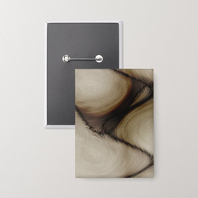 Beautiful Abstract Leave a Long Lasting Impression Button (Front/Back)