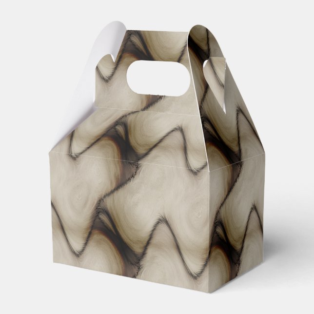 Beautiful Abstract Leave a Long Lasting Impression Favor Boxes (Front Side)