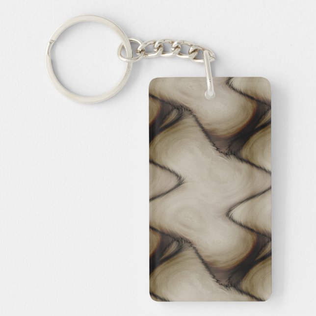 Beautiful Abstract Leave a Long Lasting Impression Keychain (Front)