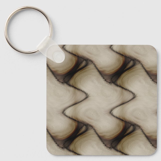 Beautiful Abstract Leave a Long Lasting Impression Keychain (Front)