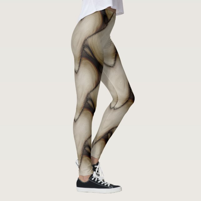 Beautiful Abstract Leave a Long Lasting Impression Leggings (Right)