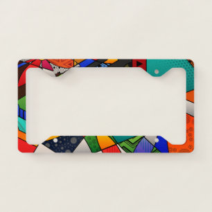 Beautiful Abstract License Plate Frame