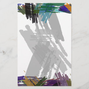 Beautiful Abstract Paint Brush Colors Flyer