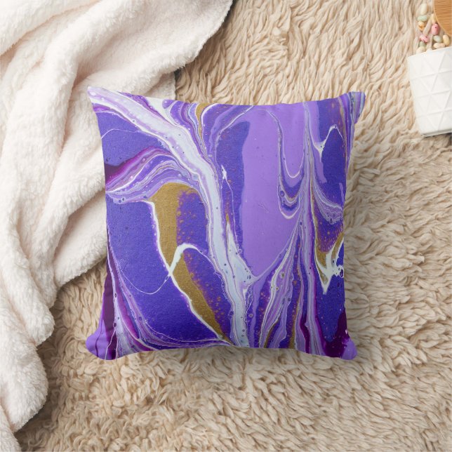 Beautiful Abstract Painting Throw Pillow (Blanket)