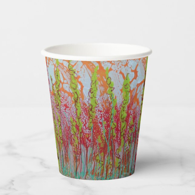 Beautiful Abstract Paper Cups (Front)