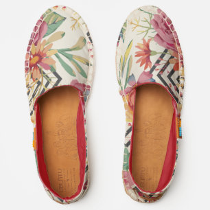 Beautiful abstract pattern espadrilles
