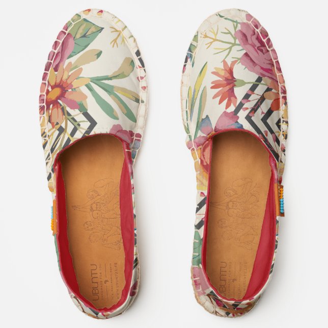 Beautiful abstract pattern  espadrilles (Front)