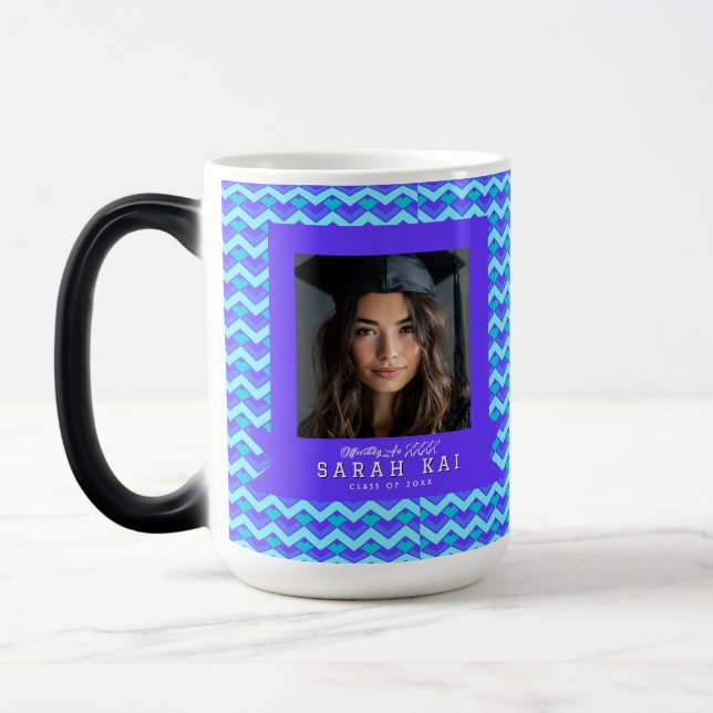 Beautiful Abstract Pattern Photo Keepsake Color Morph Mug (Left)