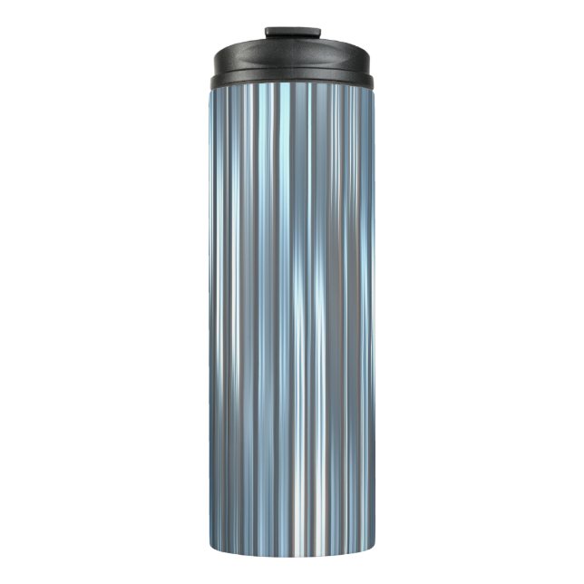 Beautiful abstract vertical blue background with l thermal tumbler (Front)
