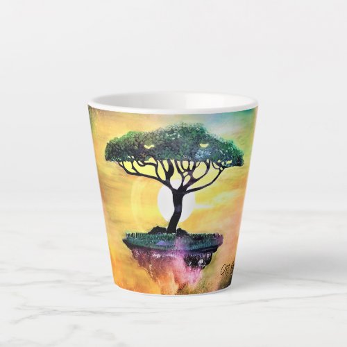 Beautiful Acacia Tree of Africa Latte Mug