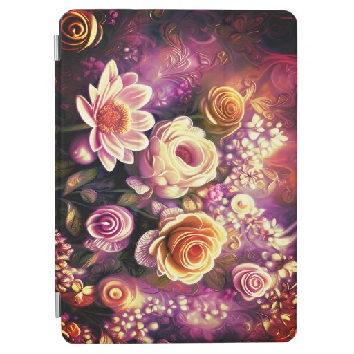 Beautiful Acrylic Flower Pattern iPad Air Cover