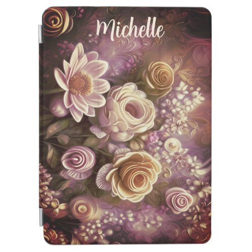 Beautiful Acrylic Flower Pattern iPad Air Cover