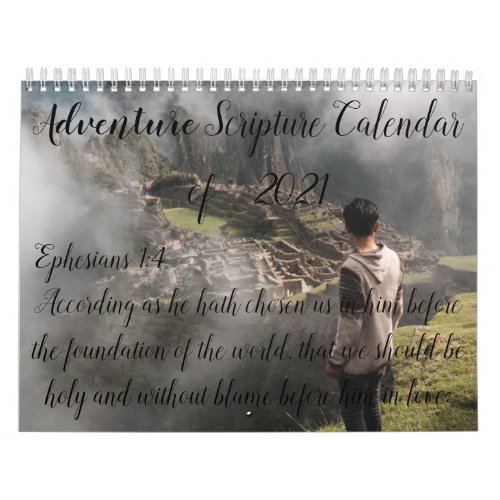 Beautiful Adventure Scripture Calendar