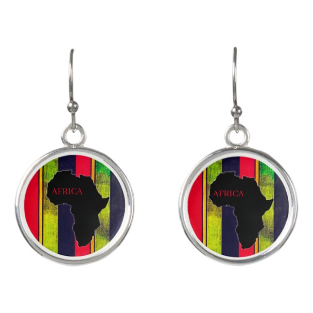 Beautiful Africa  Earrings (Front)