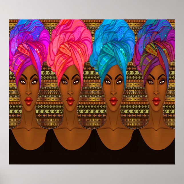 Beautiful African American - Black Woman Poster (Front)