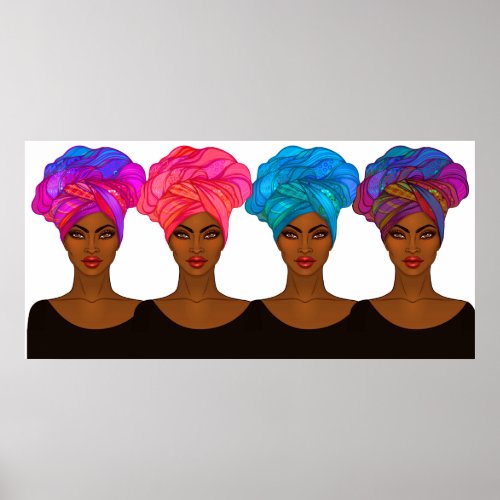 Beautiful African American _ Black Woman Poster