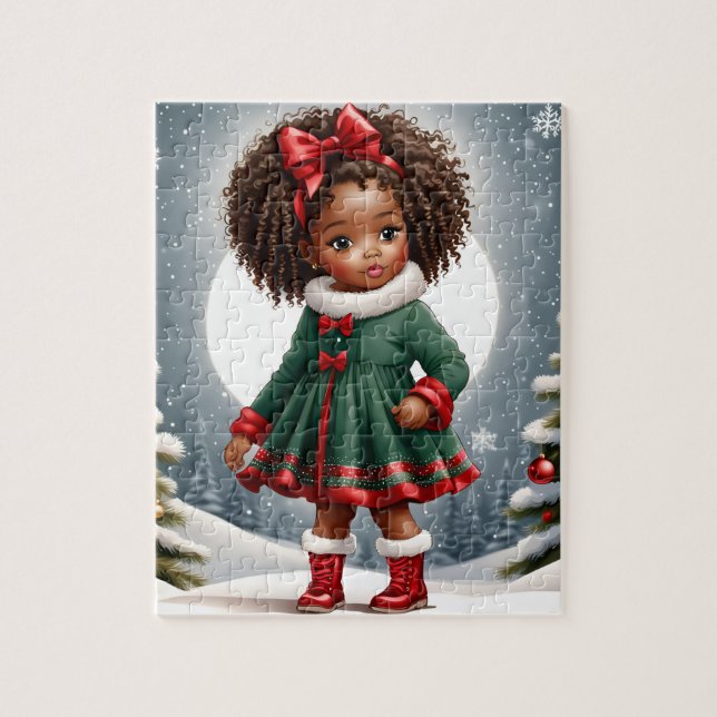 Beautiful African American Girl Puzzle  (Vertical)