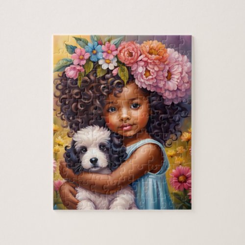 Beautiful African American Girl Puzzle