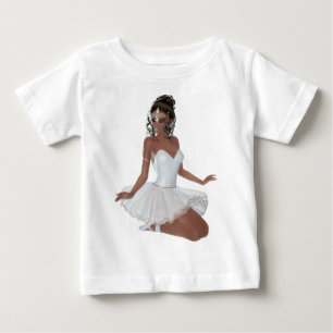 Beautiful African American Woman Ballerina Baby T-Shirt