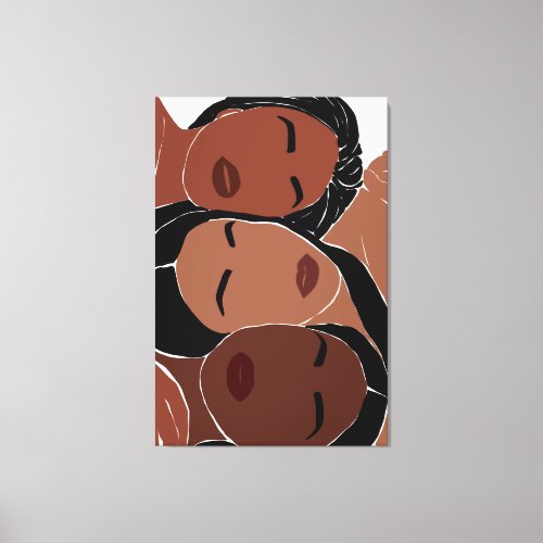 Beautiful African American Women Empowerment Canvas Print