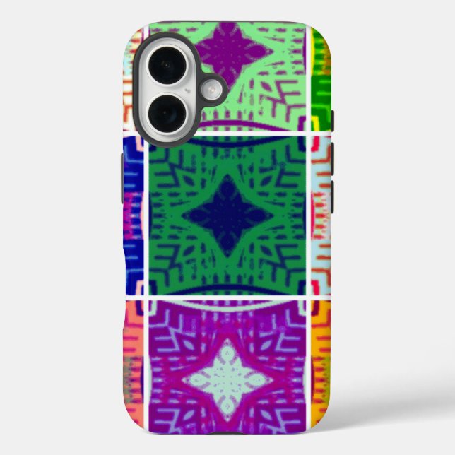 Beautiful African Checkered Art Print Case-Mate iPhone Case (Back)