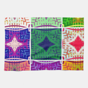Beautiful African Checkered Art Print Towel