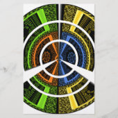 Beautiful African colorful Circular Illustrations  (Front)