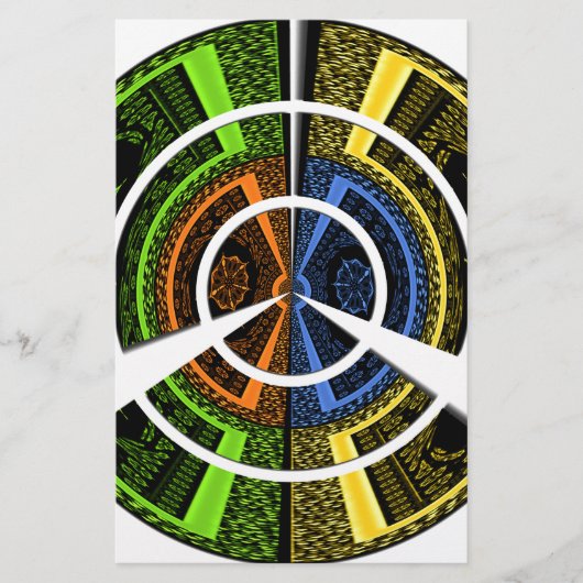 Beautiful African colorful Circular Illustrations  (Front)