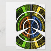 Beautiful African colorful Circular Illustrations  (Front/Back)