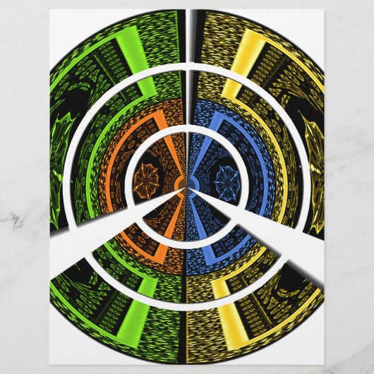 Beautiful African colorful Circular Illustrations  (Front)