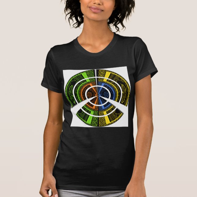 Beautiful African colorful Circular Illustrations  T-Shirt (Front)