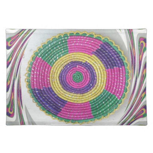 Beautiful African colorful woven Craft Tribal Art Cloth Placemat