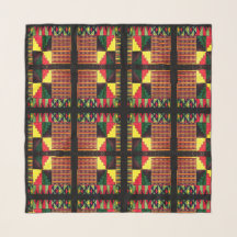 Beautiful African Colors Chiffon Scarf
