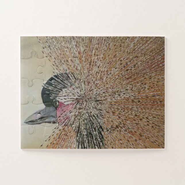 Beautiful African Crane Jigsaw Puzzle (Horizontal)