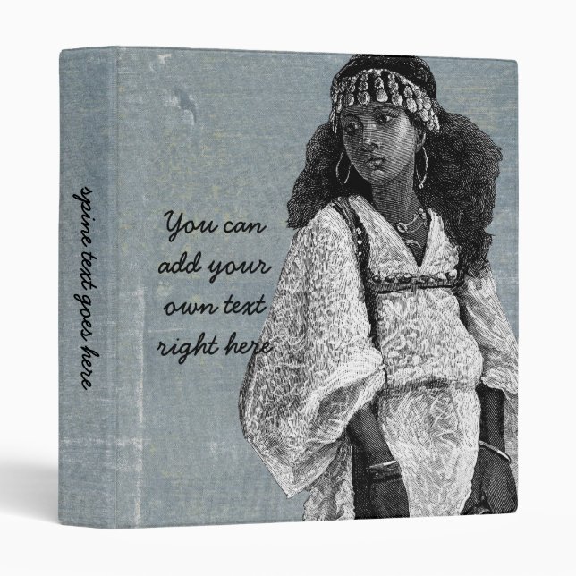 Beautiful African Girl Binder (Front/Spine)