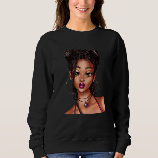 Beautiful African Girl Black Woman Sweatshirt