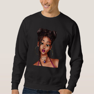 Beautiful African Girl Black Woman Sweatshirt