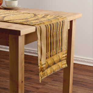 Beautiful African Golden Yellow Giraffe Animal Art Long Table Runner