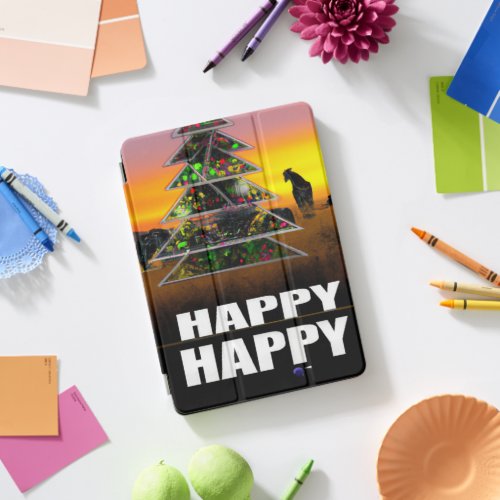 Beautiful African Jungle Decorated Christmas Tree iPad Pro Cover