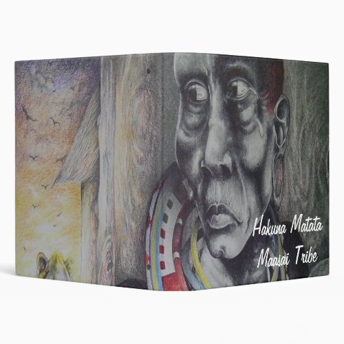 Beautiful African Kenya Maasai Tribe ideas 3 Ring Binder