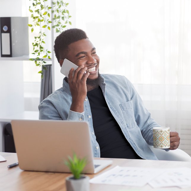 Beautiful African Knitted Pattern Giant Coffee Mug (Beautiful African Knitted Pattern Giant Coffee Mug)