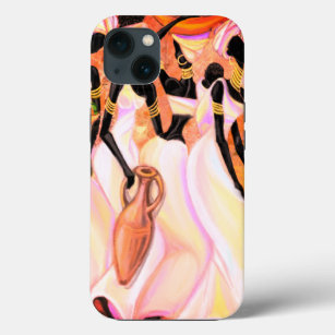 Beautiful African Ladies Art Style Painting iPhone 13 Case