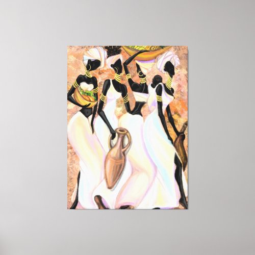 Beautiful African Ladies Canvas Print Art Painting